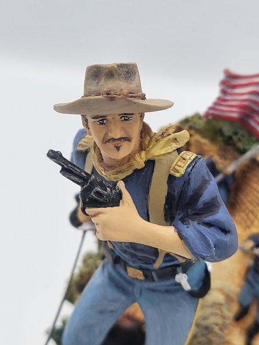 John Wayne sous cloche en verre – The Franklin Mint – Scène, Antiek en Kunst, Curiosa en Brocante