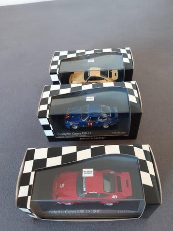 Minichamps 1:43 - Modelauto (3) - Porsche 911 Carrera RSR
