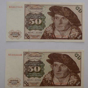 Duitsland, Bondsrepubliek. - 2 x 50 Mark - 1970 - Pick 33