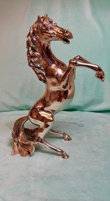 Florence Argento - Beeldje - Large Dynamic Prancing Horse, Antiek en Kunst