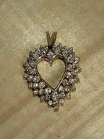 Hanger - 14 karaat Geel goud Diamant (Natuurlijk) - Diamant