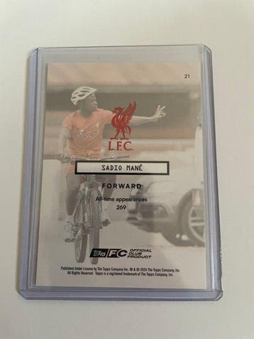 2025/26 Topps Topps Focus Liverpool FC Sadio Mané 3/5 Carte, Verzamelen, Nieuw