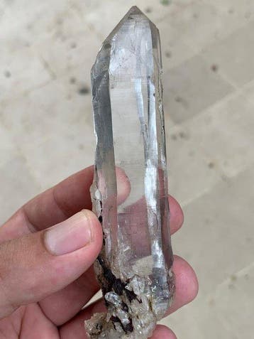 Quartz en combinaison avec la sidérite. Cristal - Hauteur :