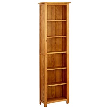 vidaXL Boekenkast met 6 schappen 52x22x180 cm massief, Huis en Inrichting, Kasten | Boekenkasten, Verzenden, Nieuw