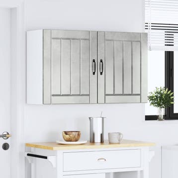 vidaXL Keuken Wandkasten 2 stuks Lucca Betonnen Grijs, Huis en Inrichting, Verzenden, Nieuw