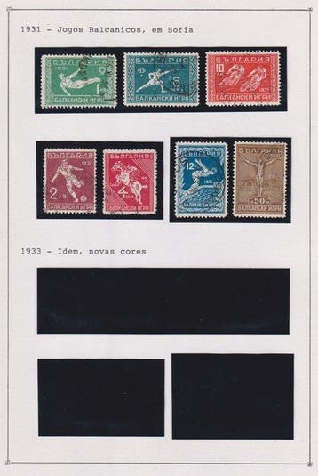 Bulgarie 1889/1935 - Collection complète de timbres de
