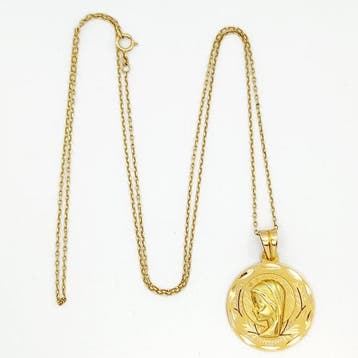 Medaille hanger - 15 karaat Geel goud
