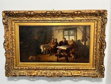 Giovanni Battista Quadrone (1844-1898) - Il riposo del, Antiek en Kunst, Kunst | Schilderijen | Klassiek