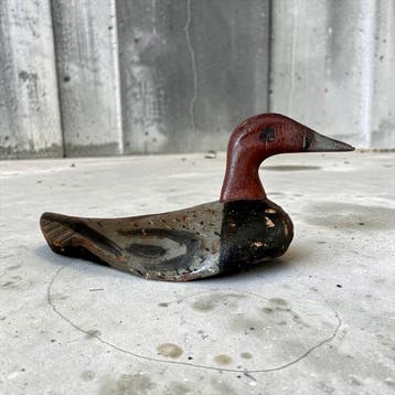 1900’s - Spain - L34cm - AA hand-carved - Appelant canard -, Antiquités & Art