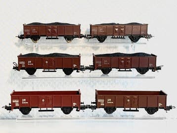 Lima H0 - Modeltrein goederenwagonset (6) - Set van 6 open, Hobby en Vrije tijd, Nieuw