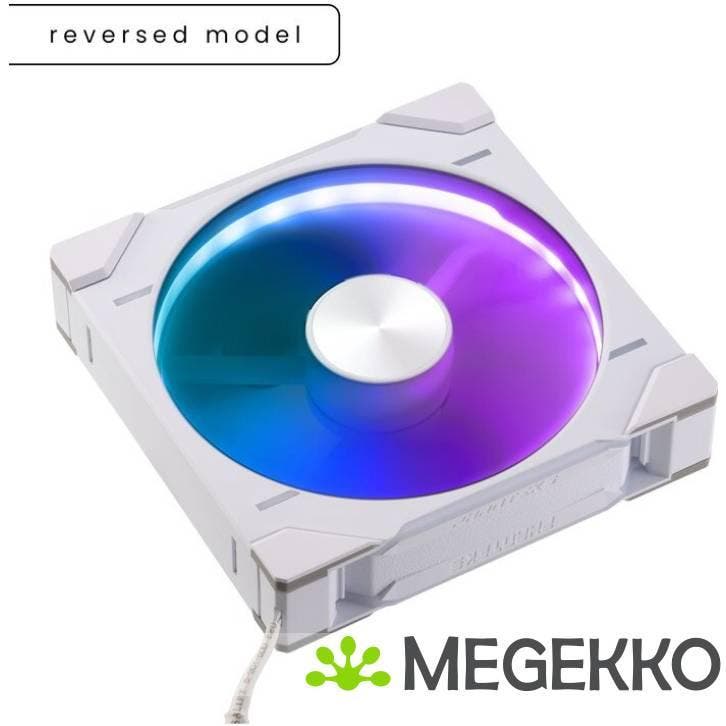 Phanteks D30 PWM Reverse Airflow D-RGB 140MM White, Computers en Software, Computerkoelers, Nieuw, Verzenden