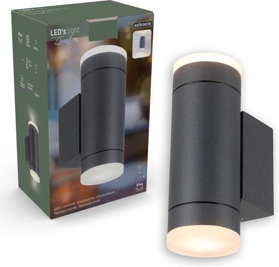 2dekans | Leds Light AllWeather Dubbele Buitenlamp - IP44 -, Tuin en Terras, Buitenverlichting, Ophalen of Verzenden