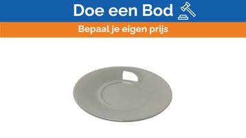 Bieden: Alessi White Porcelain Coaster by Alessandro Mendin, Ophalen of Verzenden
