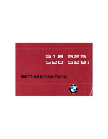 1980 BMW 5 SERIE INSTRUCTIEBOEKJE DUITS
