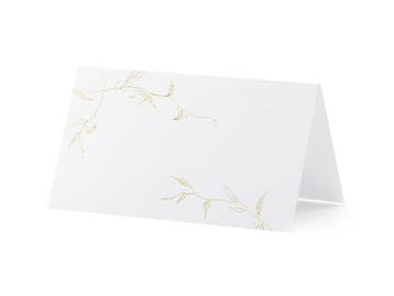 Naamkaartjes Goud Blad 10cm 10st, Hobby en Vrije tijd, Verzenden, Nieuw
