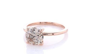 Zonder minimumprijs - Ring - 14 karaat Roségoud - 1.50ct.