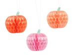 Halloween Honeycombs Pompoen 24cm 3st, Hobby en Vrije tijd, Verzenden, Nieuw
