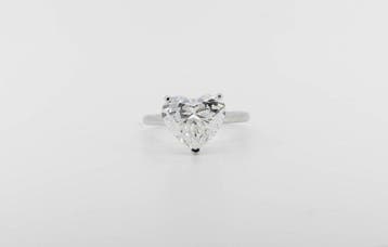 Zonder minimumprijs - Ring - 14 karaat Witgoud - 5.09ct. tw., Nieuw