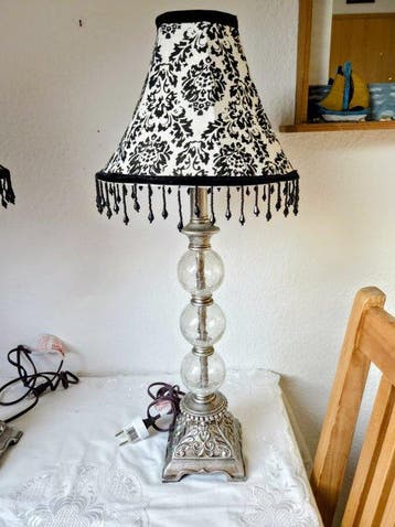 Exklusive Hollywood-Regency Tischlampe USA - Tafellamp (2) -
