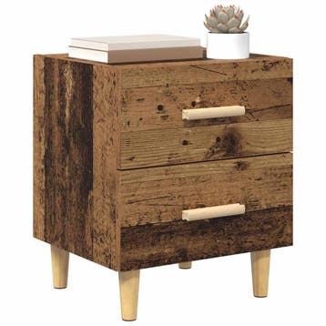 vidaXL Bedkast Oudhout 40 x 35 x 47.5cm Bewerkt hout, Verzenden, Nieuw