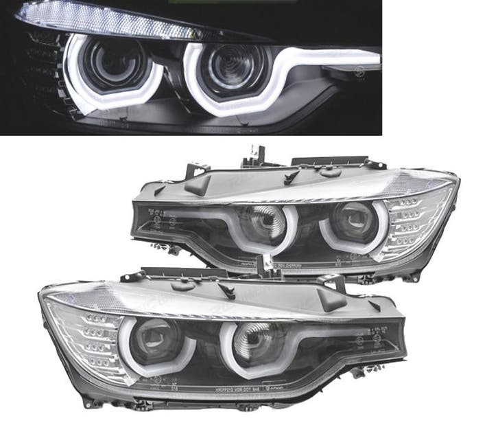 PHARES BMW F30 F31 11-15 UTYPE NOIR, Autos : Pièces & Accessoires, Éclairage, Envoi