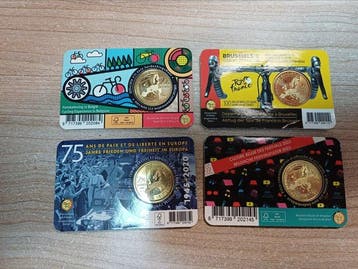 België. 2 1/2 Euro 2019/2023 (4 coincards) (Zonder