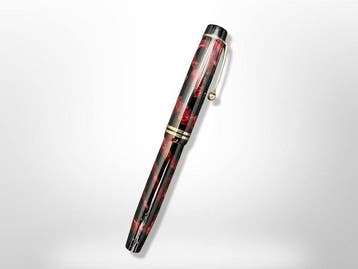 Parker - Duofold Junior Streamline Burgundy Marble (Made, Nieuw