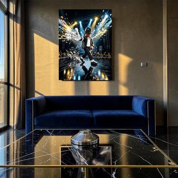 Naro - Canvas [XL] - Michael Jackson Moonwalk Masterpiece, Nieuw