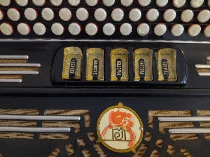 Lullini - Italia - - Accordéon - Italie - 1950 (Sans prix de, Muziek en Instrumenten, Blaasinstrumenten | Blokfluiten
