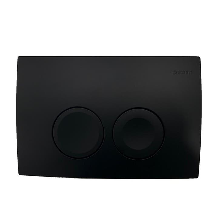 Bedieningsplaat Delta 25 by Geberit Frontbediening Mat Zwart, Doe-het-zelf en Bouw, Sanitair, Overige typen, Nieuw, Ophalen of Verzenden