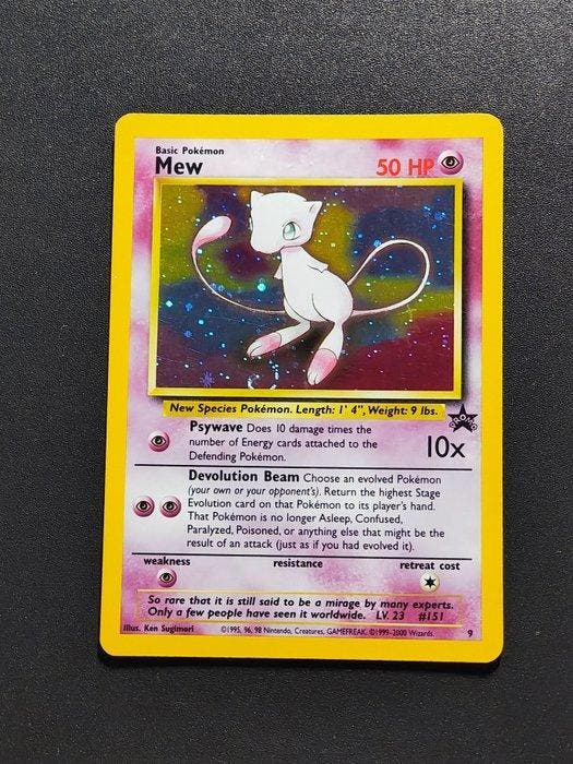 Pokémon - 1 Card - Mew Holo #9 - WOTC Black Star Promo - ENG, Hobby & Loisirs créatifs, Jeux de cartes à collectionner | Pokémon