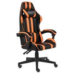 vidaXL Racestoel kunstleer zwart en oranje, Verzenden, Nieuw