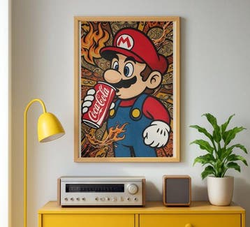 ROW - Mario Coca-Cola - ÉDITION UNIQUE 1/1 SIGNÉE COA -