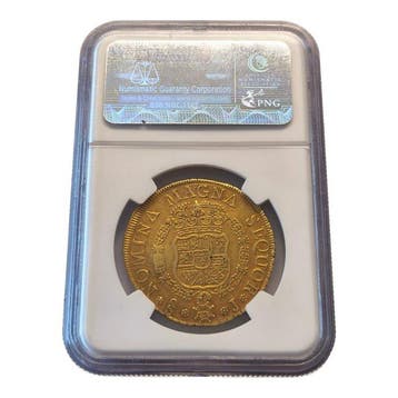 Espagne. 8 Escudos Fernando VI 1757 Santiago EBC-