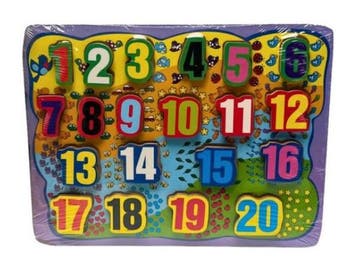 Veiling - Playwood Houten Cijfer en Alfabetpuzzel