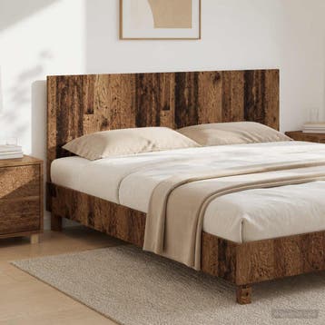 vidaXL Wandgemonteerd Hoofdbord DELFT Oud hout Bewerkt hout, Verzenden, Nieuw