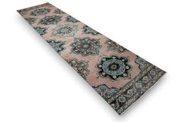 Lang vintage Usak - Loper - 375 cm - 90 cm - met certificaat, Nieuw