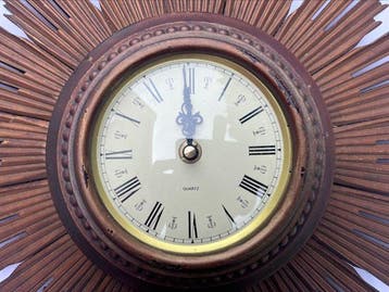 Horloge murale - Warmink - Bois, Métal, Verre - 1960-1970 -