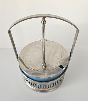 Jampot - Suikerpot - Specerijenpot - Mosterdpot - laat, Antiek en Kunst