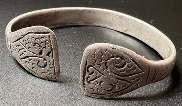 Viking periode Zilver Exclusieve, massieve armband met
