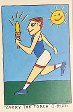James Rizzi (1950-2011) - Carry the torch