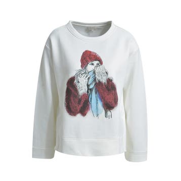Milano Italy • witte sweater dame • 36, Kleding | Dames, Verzenden, Wit, Maat 36 (S), Milano Italy