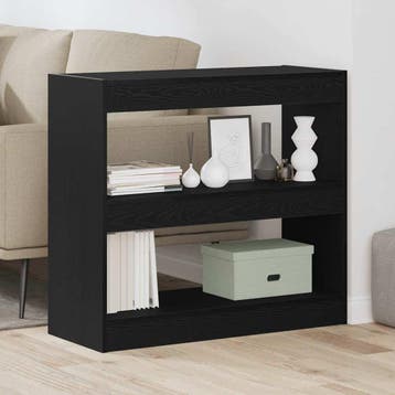 vidaXL Boekenkast 2-laags 2 st 80 x 30 x 72 cm Bewerkt hout, Verzenden, Nieuw