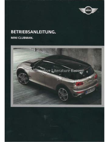 2017 MINI CLUBMAN INSTRUCTIEBOEKJE DUITS, Ophalen of Verzenden