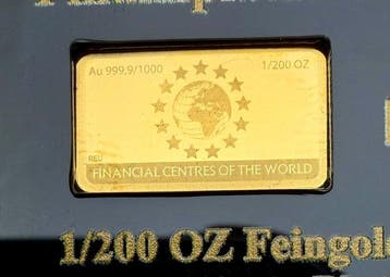 Canada. Gold bar Toronto , oro 1/200 Oz (.999) Proof (Sans