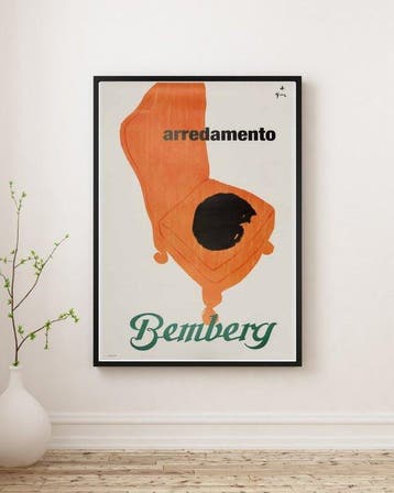 René Gruau - Arredamento Bemberg | Offset, Ind. Graf.
