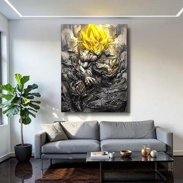Makayhos - [Canvas XL] Golden Rage – Broken Ascension, Nieuw