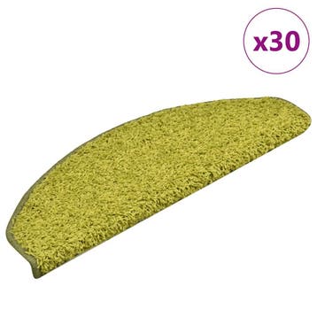 vidaXL Trapmatten 30 stuks 65x21x4 cm Groen Halfrond Groot, Verzenden, Nieuw