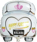 Folieballon Trouwauto 49x63 cm zakje 1, Nieuw