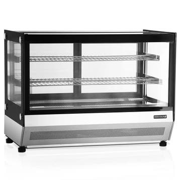 Koelvitrine | SERIE LCT | 160L | RVS/Zwart | +2°C/+8°C |, Verzenden